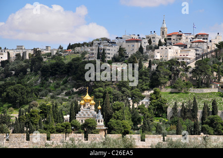 La Chiesa Ortodossa Russa di Santa Maria Maddalena Foto Stock