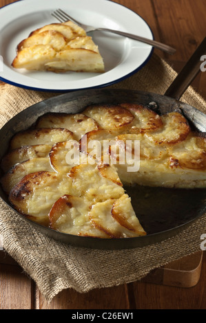 Pan Haggerty. Tradizionale piatto di patate REGNO UNITO Foto Stock