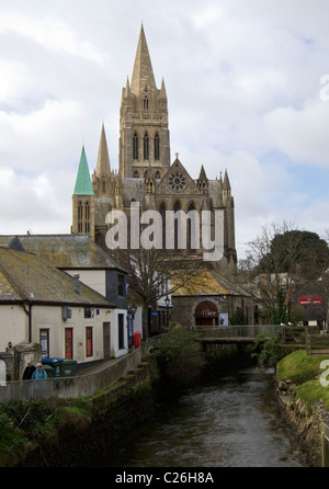 Truro Cathedral, la cattedrale della Beata Vergine Maria, Cornwall, Regno Unito Foto Stock