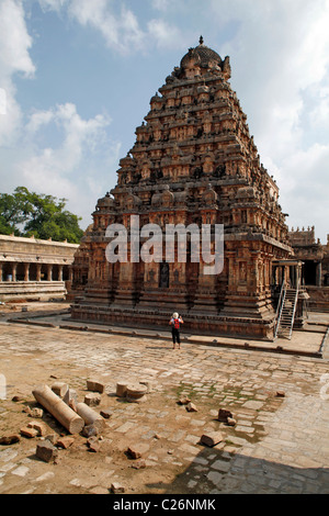 Tempio Brihadeeswarar a Thanjavur Tamil Nadu India Foto Stock