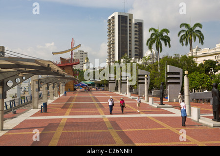Il Malecon, Guayaquil, Ecuador Foto Stock
