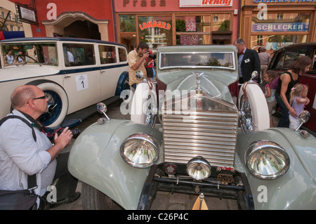 1927 Rolls-Royce venti 20HP a Rolls-Royce e Bentley riunione del Club a Rynek (Piazza del Mercato) in Świdnica, Bassa Slesia, Polonia Foto Stock