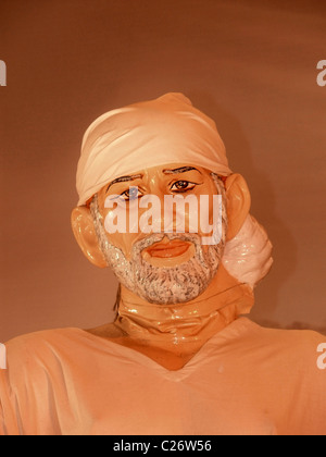 Idolo di Saint, Shirdi Ke Sai Baba, India Foto Stock