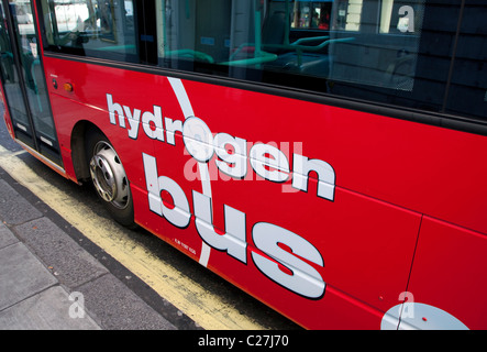 A idrogeno in autobus nel centro di Londra Foto Stock