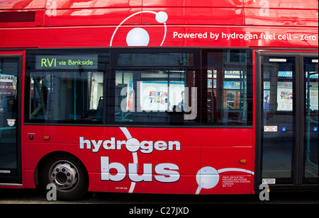 A idrogeno in autobus nel centro di Londra Foto Stock