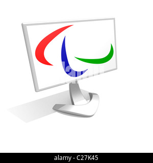 IPC paralimpico internazionale bandiera Kommittee logo di Symbol Foto Stock