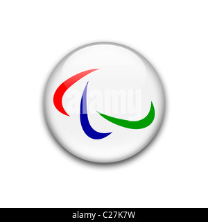 IPC paralimpico internazionale bandiera Kommittee logo di Symbol Foto Stock