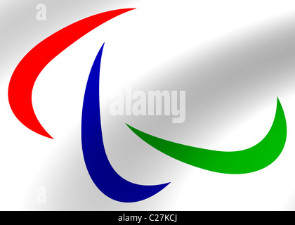 IPC paralimpico internazionale bandiera Kommittee logo di Symbol Foto Stock