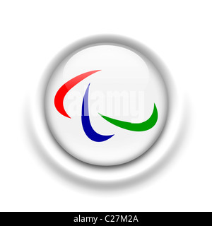 IPC paralimpico internazionale bandiera Kommittee logo di Symbol Foto Stock