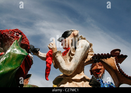 Sfilata di Carnevale celebrazioni in via via nazionale a Roma Italia Foto Stock