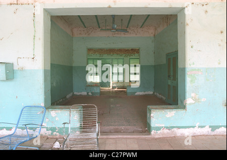 British architettura coloniale in Barakat, Sudan Foto Stock