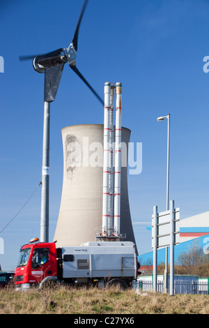 Un'energia dai rifiuti domestici pianta a Billingham su Teeside, UK. Foto Stock