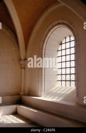 Abbazia Saint Germain, costruita nel V secolo D.C., Auxerre, Francia Foto Stock