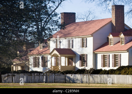 St George Tucker House nel centro storico di epoca coloniale Williamsburg Virginia Foto Stock