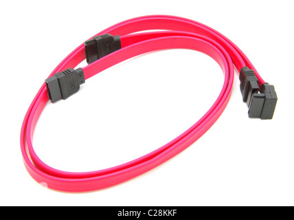 Ata accessorio lo sfondo nero del circuito cavo close-up closeup colore computer comunicazione collegare il collegamento cavo connettore dat Foto Stock