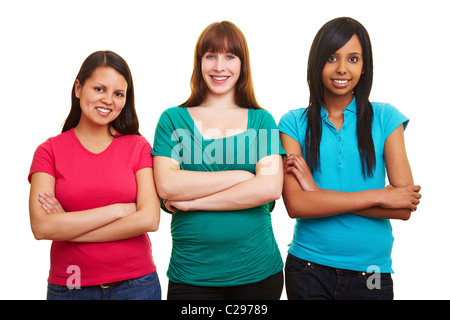 Tre ragazze Foto Stock