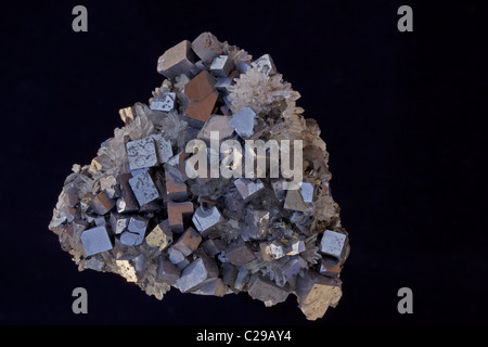 La Galena (PbS - solfuro di piombo) -Il minerale primario di piombo - Madan - Bulgaria Foto Stock