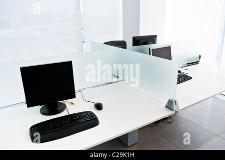 Interni ufficio edificio con mobili in stile moderno Foto Stock