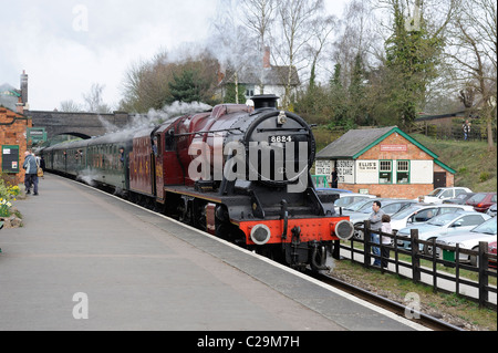 LMS Stanier Class 8F a rothley Great central railway England Regno Unito Foto Stock