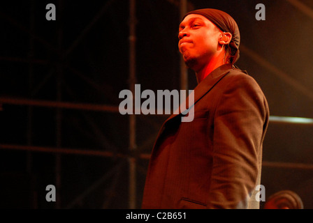 Lemar effettuando al V Festival 2007 a Hylands Park - Giorno 2 Chelmsford, Inghilterra - 19.08.07 Foto Stock