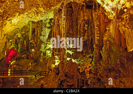 St Michael's Cave, Gibilterra, U.K. Europa Foto Stock