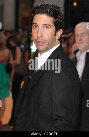 David Schwimmer UK premiere di 'Esegui, Fat Boy, esegui" tenutasi presso l' Odeon West End arrivi - Londra, Inghilterra - 03.09.07 : Foto Stock