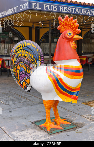 La Rooster fuori El pub, Little Havana Miami Foto Stock