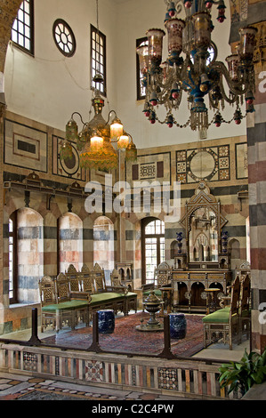 Azam palace Vecchia casa di città a Damasco in Siria Foto Stock