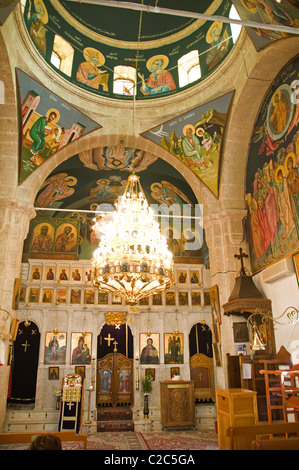 Maalula Convento di St Theda cattolica Chiesa di Cristo Foto Stock