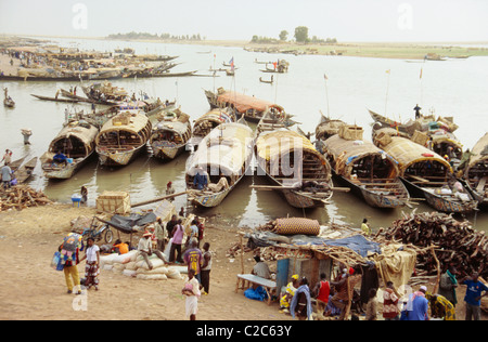 Porto di Mopti Mali Foto Stock