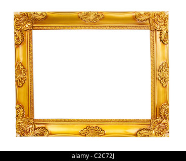 Oro cornice immagine Foto Stock