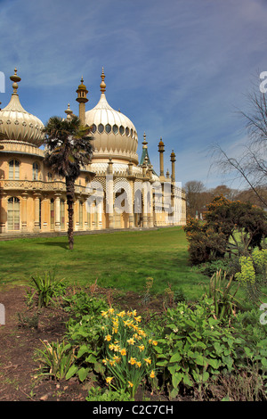 Esterno del Royal Pavilion palazzo città di Brighton East Sussex England Foto Stock