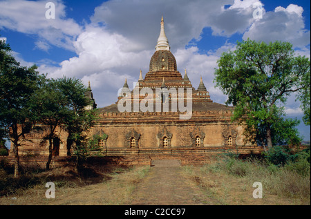 Tempio di Nagayon, Bagan, Regione di Mandalay, Myanmar, Asia Foto Stock