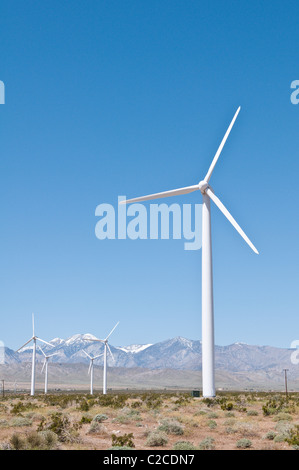 Palm Springs, California. Wind Farm al di fuori di Palm Springs. Foto Stock