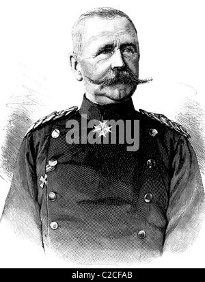 Bernhard generale Franz Wilhelm von Werder, 1823 - 1907, storico illustrazione circa 1893 Foto Stock