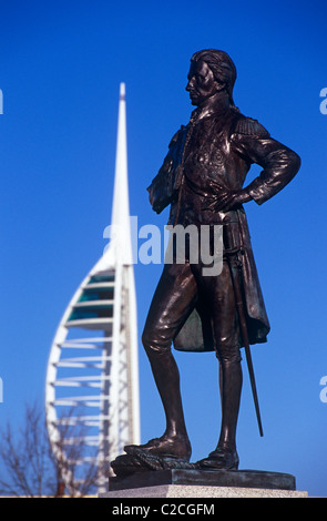 L'Ammiraglio Lord Horatio Nelson (1758 - 1805) era un famoso e vittorioso comandante navale. Morì durante la Battaglia di Trafalgar Foto Stock