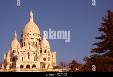 Francia, Parigi, Diciottesimo arrondissement, Montmartre: Basilica del Sacro Cuore, costruita nel 1875-1919 Foto Stock