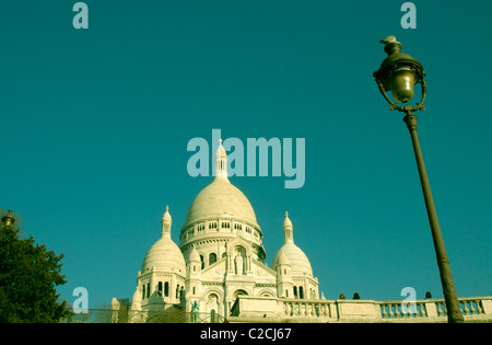 Francia, Parigi, Diciottesimo arrondissement, Montmartre: Basilica del Sacro Cuore, costruita nel 1875-1919 Foto Stock