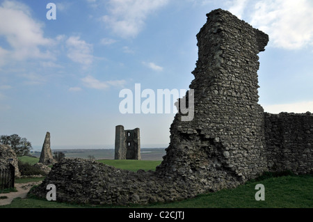 Hadleigh Castello con estuario del Tamigi lontanissimo Castello motivi sarà parte integrante della sede per 2012 mountain bike Olimpiadi Essex England Regno Unito Foto Stock