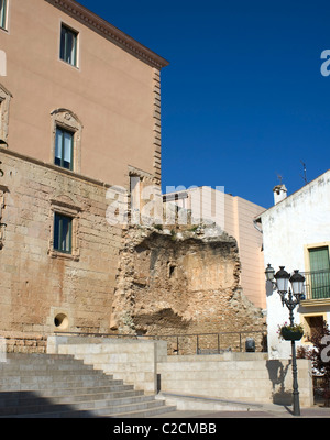 Torredembarra castello. Provincia di Tarragona,Spagna Foto Stock