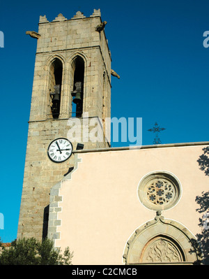 Chiesa di Sant Julià, Argentona, provincia di Barcellona, in Catalogna, Spagna Foto Stock