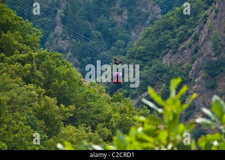 La funicolare in Thale, Sassonia-Anhalt, Germania Foto Stock