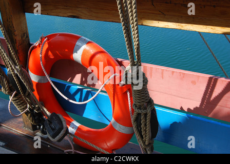 Anello di vita a bordo del Matthew Foto Stock