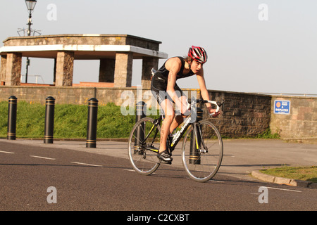 Burnham on sea, Triathlon Aprile 2011 Foto Stock