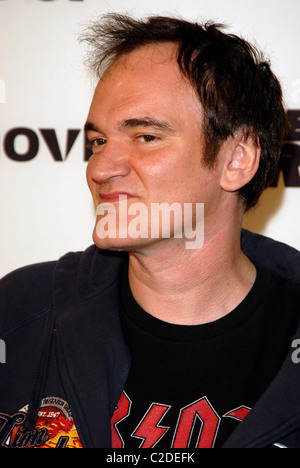 Quentin Tarantino film Sky e prova di morte pro-celebrity Banger gara a Wimbledon Greyhound Stadium di Londra - Inghilterra - Foto Stock