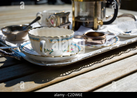 Il tè del pomeriggio il vassoio a Sharrow Bay Country House Hotel, Ullswater Foto Stock