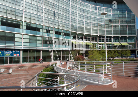 Greater Manchester il primo hotel a 5 stelle, il Lowry Hotel, sulle rive del fiume Irwell, Salford,Greater Manchester. Foto Stock