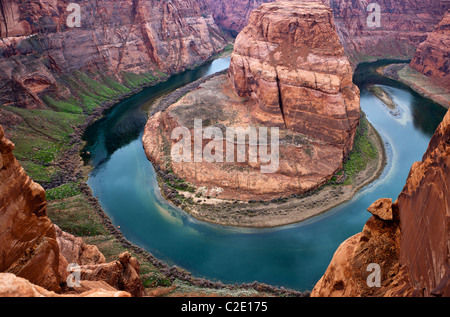 Stati Uniti d'America, Arizona, Pagina, Glen Canyon Recreation Area, la curva a ferro di cavallo Foto Stock