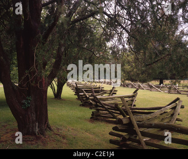 Strada di riscatto, campo di battaglia di Yorktown, VA Foto Stock