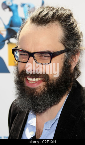 JEMAINE CLEMENT RIO LOS ANGELES PREMIERE. TWENTIETH CENTURY FOX HOLLYWOOD Los Angeles California USA 10 Aprile 2011 Foto Stock